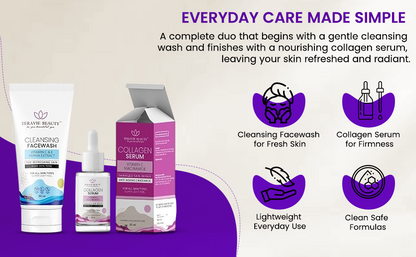Cleansing Facewash + Collagen Serum Combo