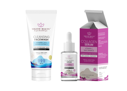 Cleansing Facewash + Collagen Serum Combo