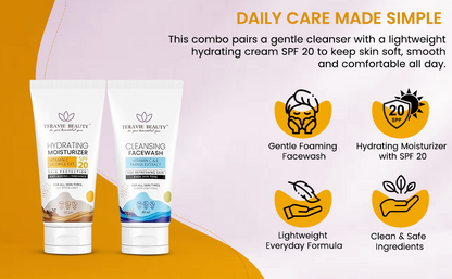 Hydrating Moisturizer + Cleansing Facewash Combo